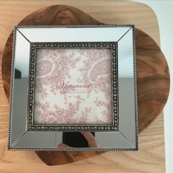 Vintage Mirror Photo Frame 4x4 inch - Picture 3 of 8